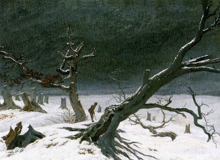 Caspar David Friedrich Winter Landscape Germany oil painting art